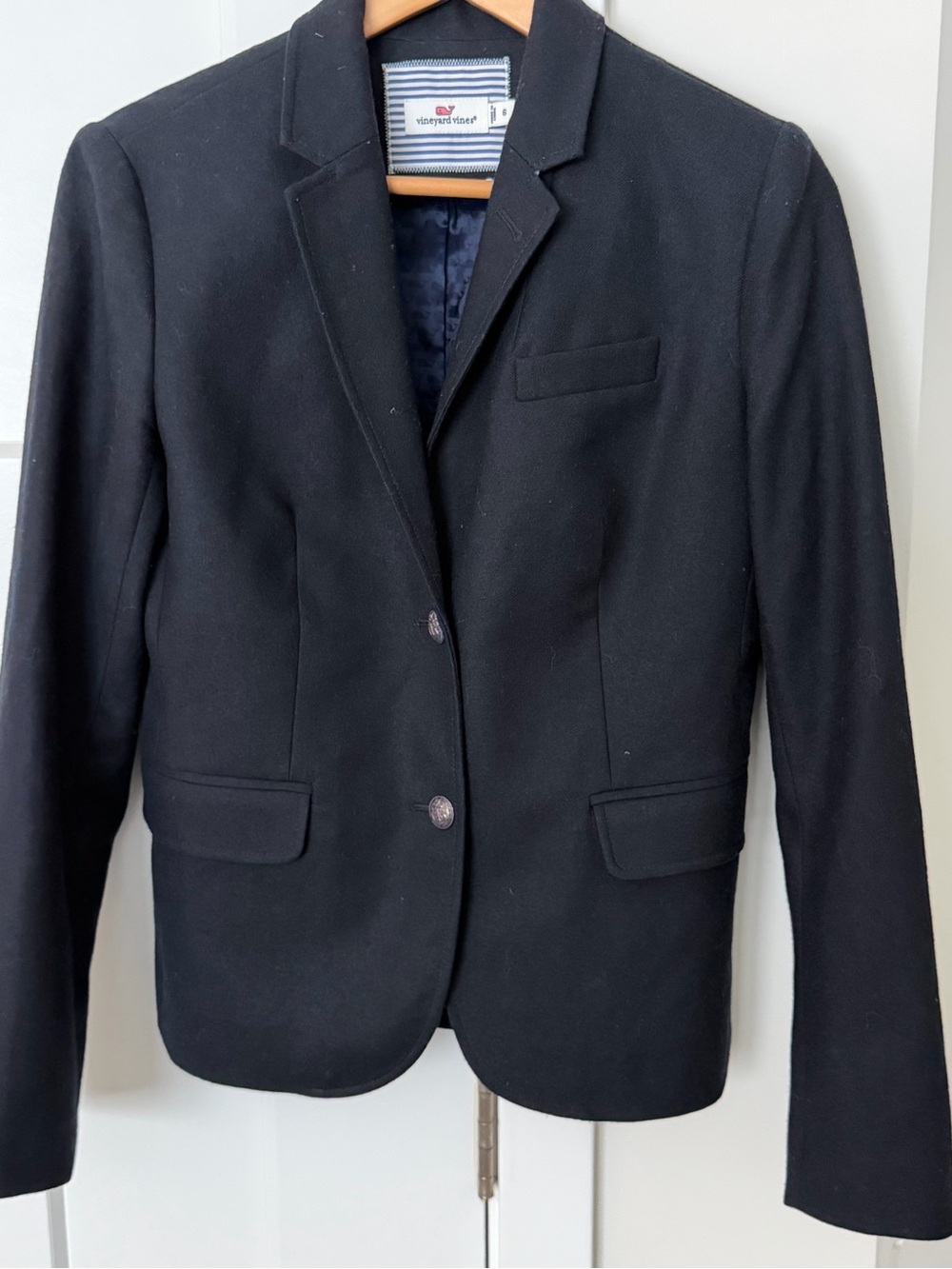 Vineyard Vines Navy Wool Blazer Size 6